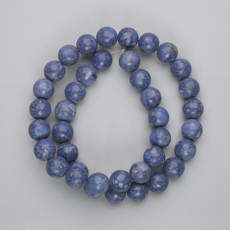 Hollow coral beads round bead 10.5 mm diameter, 39 in length on fishing line