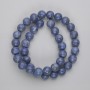 Hollow coral beads round bead 10.5 mm diameter, 39 in length on fishing line
