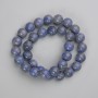 Hollow Coral Beads, smooth round 12mm diameter, length 40cm ± on fishing line