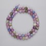 Lepidolite Beads smooth sphere, 6.5 mm diameter, 39 cm length on thread