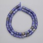 Sodalite Cylindrical Beads, diameter 6x6mm ±, length 38cm ± on thread