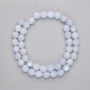 Aquamarine Beads Multifaceted 8x7mm, 36cm on Thread
