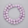 Kunzite Beads Smooth Sphere 10mm Diameter, 39cm+ length on Thread