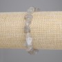 Bracelet Labradorite Chip, 9-12×4-6mm chips, length 18cm, stretchy