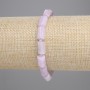 Kunzite Bracelet, faceted, diameter 9-10×6 mm ±, 3 mm+ beads, length 18 cm ±, stretch