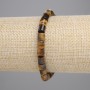 Tiger's Eye Bracelet Cylindrical Beads 6x6mm±, Stretch, 18cm+