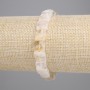 Bracelet Faceted Citrine Square, diameter 9-10x9-10mm+- (stretch), length 18cm+