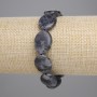 Labradorite Bracelet Oval, 19x15mm, 18 cm length, stretchy