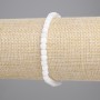 Adularia Beaded Cube-Shaped Bracelet, 4x4 mm, stretchy 18 cm