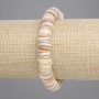 Bracelet with Seashell Scarface Rondelle, diameter 10x2mm±, length 18cm± stretch