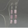 Kunzite Earrings, Chunky Cut 10x6mm, 60cm length