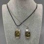 Pair Friendship Pendants, length 48 cm +-/-, pendant diameter 40×20 mm +
