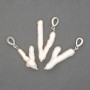 Pendant of Baroque Pearl with Petrol Tint 21-33×15-17mm ±, length 40mm± (assorted sizes)