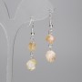Citrine Faceted Earrings 10x8, 5mm+- 8x7mm+-, length 40mm+