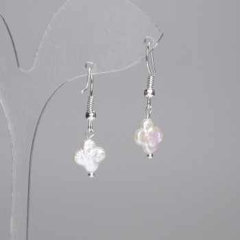 Baroque Pearl Clover Earrings 10mm (+-), length 30mm+-