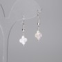 Baroque Pearl Clover Earrings 10mm (+-), length 30mm+-