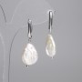 Baroque Pearl Earrings 20×15 mm +-, length 42 mm+-