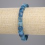 Apatite Cube Bracelet 7x7mm +-, length 18 cm +- stretch