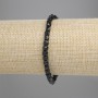 Clearance! Natural Tourmaline Faceted Cube Bracelet, 4x4mm ±, 18cm ± Stretch