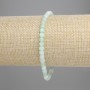 Emerald Bead Bracelet, faceted cube, diameter 4x4mm, stretch length 18cm