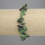 Zoisite Bracelet Bead-Style with Butterfly Shape, 8-16×2-8 mm, stretchy 18 cm