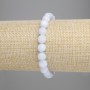 Aquamarine Bracelet Multisided Beads, diameter 6×5mm +-, length 18 cm +- stretch