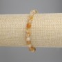 Bracelet Citrine Faceted Bead, 6mm diameter, 18cm length, stretch
