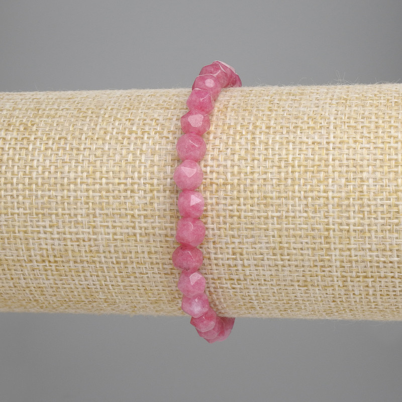 Tourmaline Bracelet, Multifaceted, diameter 6x5, 5mm+-, length 18cm+-, stretch