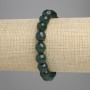 Bracelet Jadeite, faceted ball, diameter 9.5mm±, length 18cm±, stretch