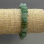 Jade Bead Bracelet 10-14×4-8mm, adjustable length 18cm+, elastic
