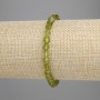 Chrysoprase Bracelet Faceted, 5.5x5 mm, 18 cm adjustable stretchy