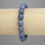 Sponge Coral Bracelet with Smooth Beads 10.5 mm±, length 18 cm± Stretch