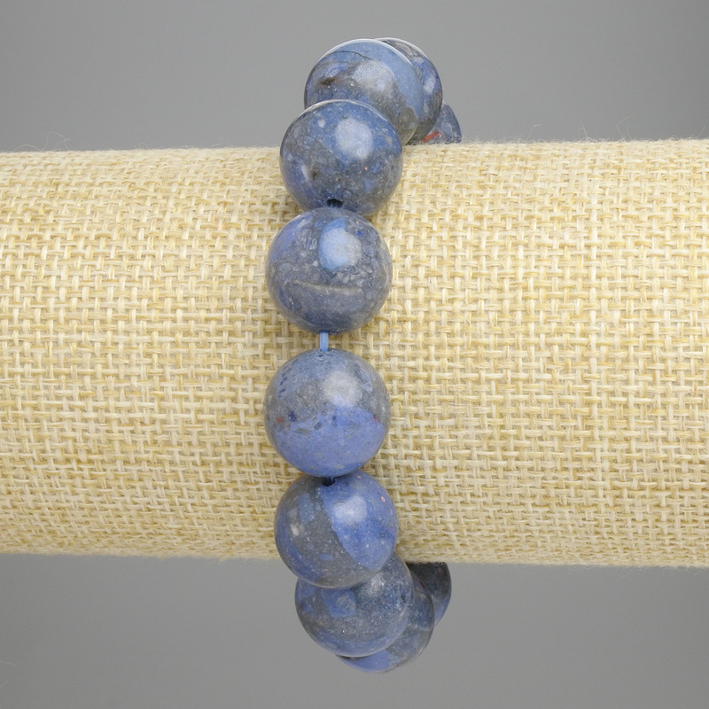 Porous Coral Bracelet with Smooth Bead 14mm ±, length 18cm ±, stretch