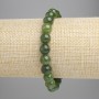 Jadeite Bracelet Smooth Round Beads, 8mm±, Stretch, 18cm+