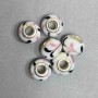 Pandora Bead Plastic, diameter 14x11mm, hole 4.5 mm, package 6 pcs