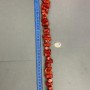 Natural Coral Beads – Assorted Cuts, Sizes ranging from 12x10 to 30x12 mm, approx. 261 g total, 40 cm length on beading wire
