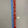 Natural Coral Beads - Assorted shapes, sizes 12x10 to 30x12 mm, approx. 242 g, 40 cm on fishing line