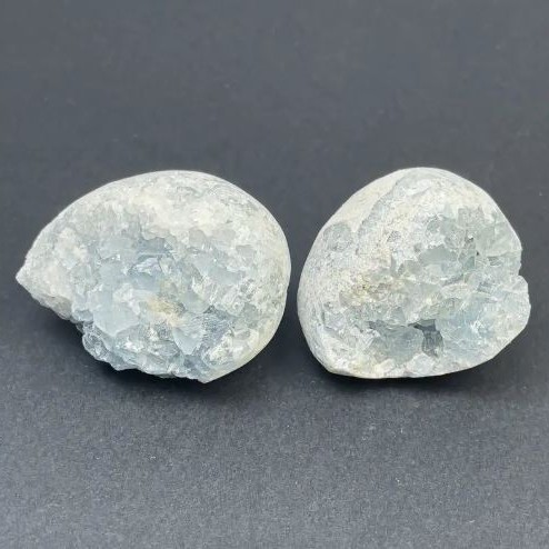 Price per 100 g. Souvenir natural celestine druzy, size ~ 40×50×35 mm ± weight from 180 g