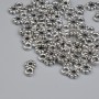 Bead Bail, metal color Silver, diameter 6.5×4 mm± hole 1.3 mm± packaging 55 pcs+
