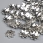 End cap for beads metal color silver, diameter 9.5×1 mm ±, hole 1.7 mm ±, diameter 1.7 mm ±, pack of 40 pcs. +