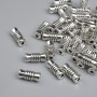 Bead finding, bead inlay, metal color silver, diameter 9.5×4 mm± hole 1.5 mm± packaging ~27 pcs +