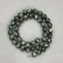 Seraphinite Natural Stone Beads Smooth Round 9mm Ø, 40cm+ Length on Thread