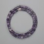 Lepidolite Beads Cube, 4.5×4.5 mm, 38 cm string with thread