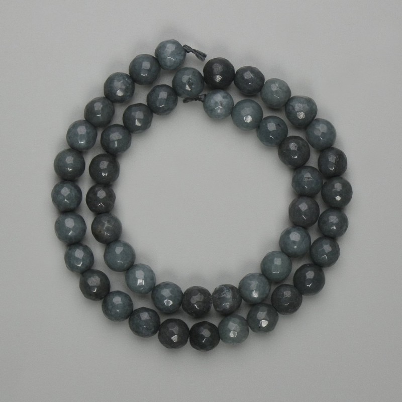 Iolite Beads, Faceted Round 8mm, 37cm on Thread