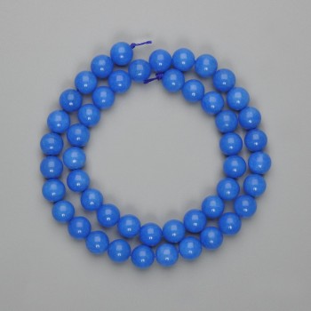 Apatite Beads Smooth Round, 8mm diameter, 38cm length on thread