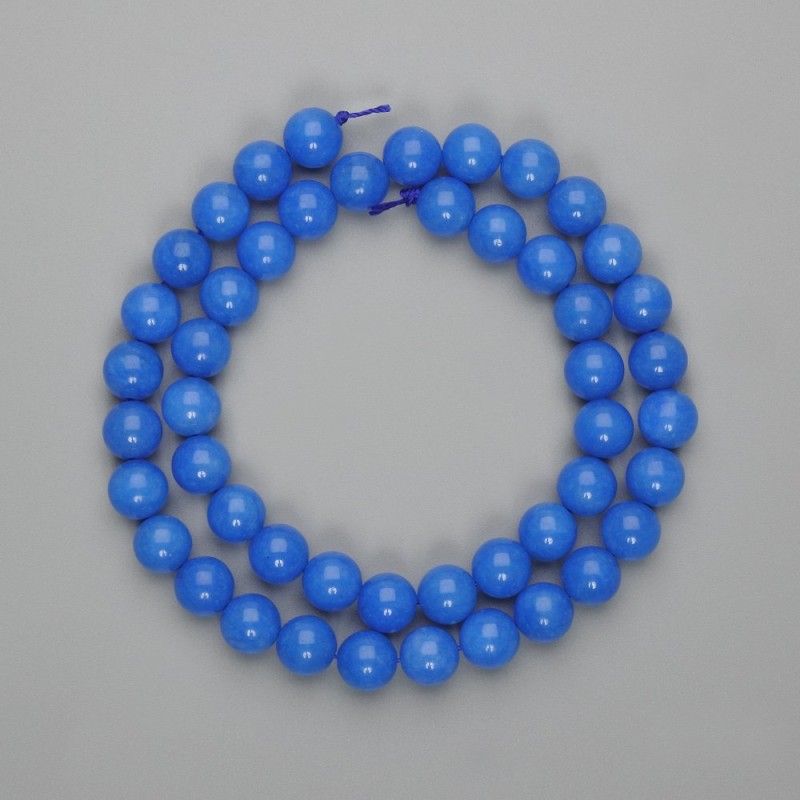 Apatite Beads Smooth Round, 8mm diameter, 38cm length on thread
