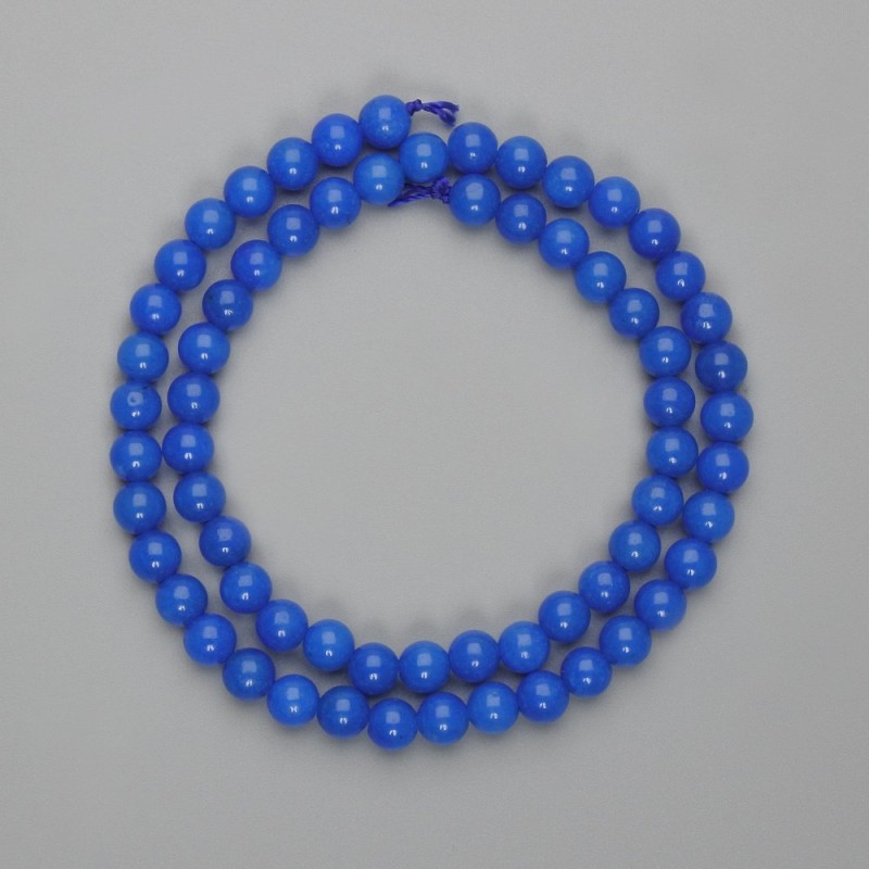 Apatite Beads, Smooth Round, 6mm diameter, 38cm length on thread