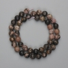 Rhodonite Beads, Faceted Round, 8mm diameter, 36cm+ length on thread
