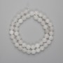 Rock crystal beads faceted bead, diameter 8mm +/-, length 38cm +/- on a string