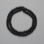 Shungite Faceted Bead Round 5mm, 36cm Threaded</s>